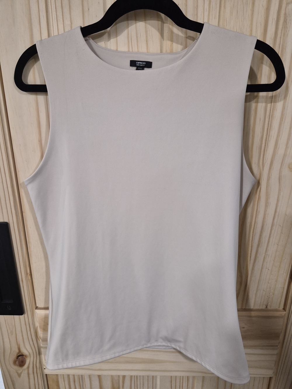 Express Sleeveless Crewneck Tank - White
